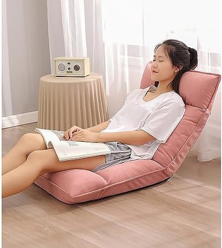 BTZHY Floor Chair Indoor Adjustable Floor ChairFloor Chairs for Adults - Floor Gaming Chair with Back Support 5 Adjustable Position Floor Seating Lounge for Reading MeditationD