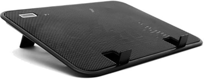 14 Inch Notebook Fan USB External Laptop Cooling Pad Stand Speed Silent Metal Panel Fan External Fan for Laptop Black
