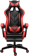 Swivel Chair Gaming Chair Ergonomics Liftable with Footrest Office Chair Massage Lumbar Support Racing Chair for Student Dormitory OfficeRed