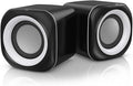 Computer Speaker for Laptop PC Subwoofer Wired Music Player Audio Speakers Deep Bass Sound Loudspeaker(E)