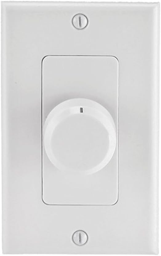 Monoprice Speaker Volume Controller - Rotary Type 100 Watts Per Channel 4-16 Ohms Single Gang White