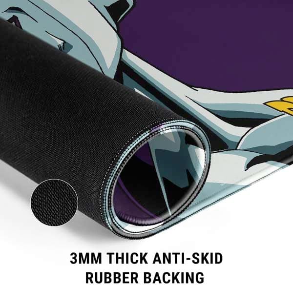 Skinit Medium Gaming Mouse Pad - Officially Licensed Frieza Design with Stitched Edges Waterproof Non-Slip Rubber Base Desk Mat for Keyboard &amp Mouse 17.7 x 15.75 inches