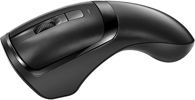 New Wireless Mouse Barcode Scanner 2-in-1 Design 2D Handheld Barcode Scanner with Wireless Mouse Functions for POS SystemStoreSupermarket Warehouse.(Black)