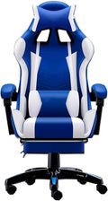 Gaming Chair for AdultsGaming ChairOffice Chair with Footrest Headrest and Lumbar SupportHeight Adjustablewith 360°Swivel Seat Video Gamer Chair