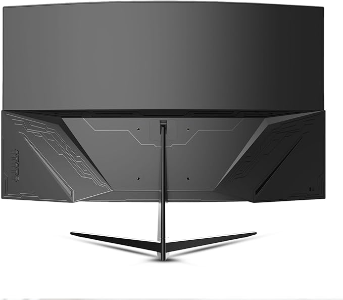 ZZA 32 Inch Curved Gaming Monitor 165Hz QHD 2560x1440 PC Monitor HDMI DP1.4 1500R 1ms MPRT HDR Metal Stand VESA Compatible (DP Cable Incl.)