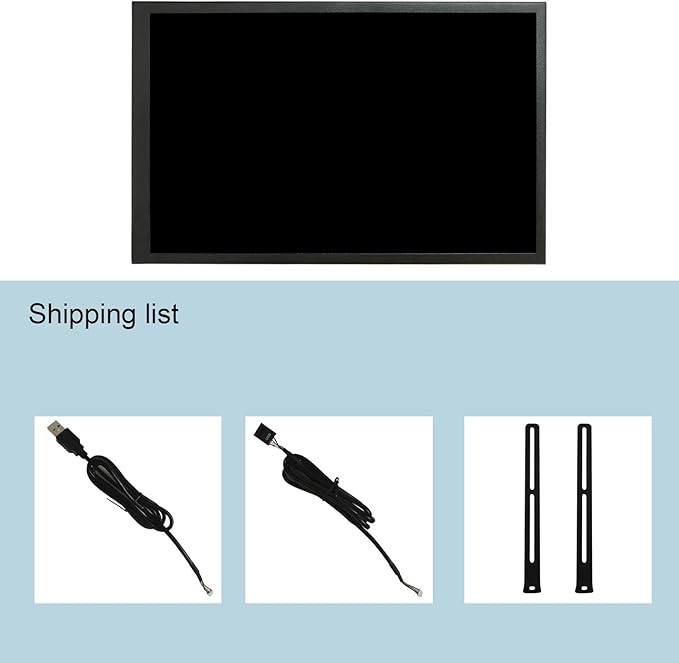 VSDISPLAY 7 Inch PC Case Screen 1280x800 Computer Temperature LCD Display with Theme Editor DIY CPU GPU RAM Data MonitoringBlack