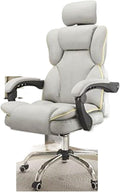 Computer Chair Office Chair Swivel Gaming Chair Computer Chair with Game Chairs Leather Seat for Office Chair Furniture Chair (Color : Grey)