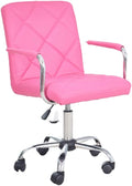 YYDS Chair Lovely Bedroom Gaming Chair Computer Office Chair with Steel Feet Ergonomic Home Rotatable Desk Chair for Live Broadcast Ergonomically (Size : Rose red)