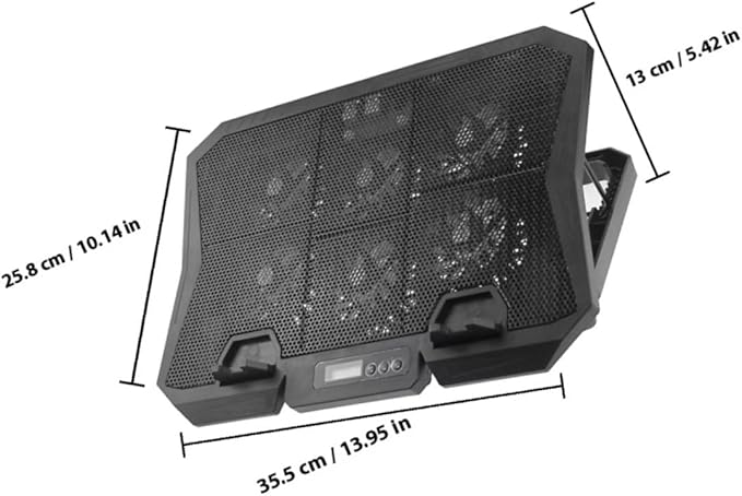 BESPORTBLE Laptop Cooling Pad with Adjustable Rotation Fan 15.6 Inch Quiet Cooling Stand for Laptops USB Powered for Gaming and Office Use