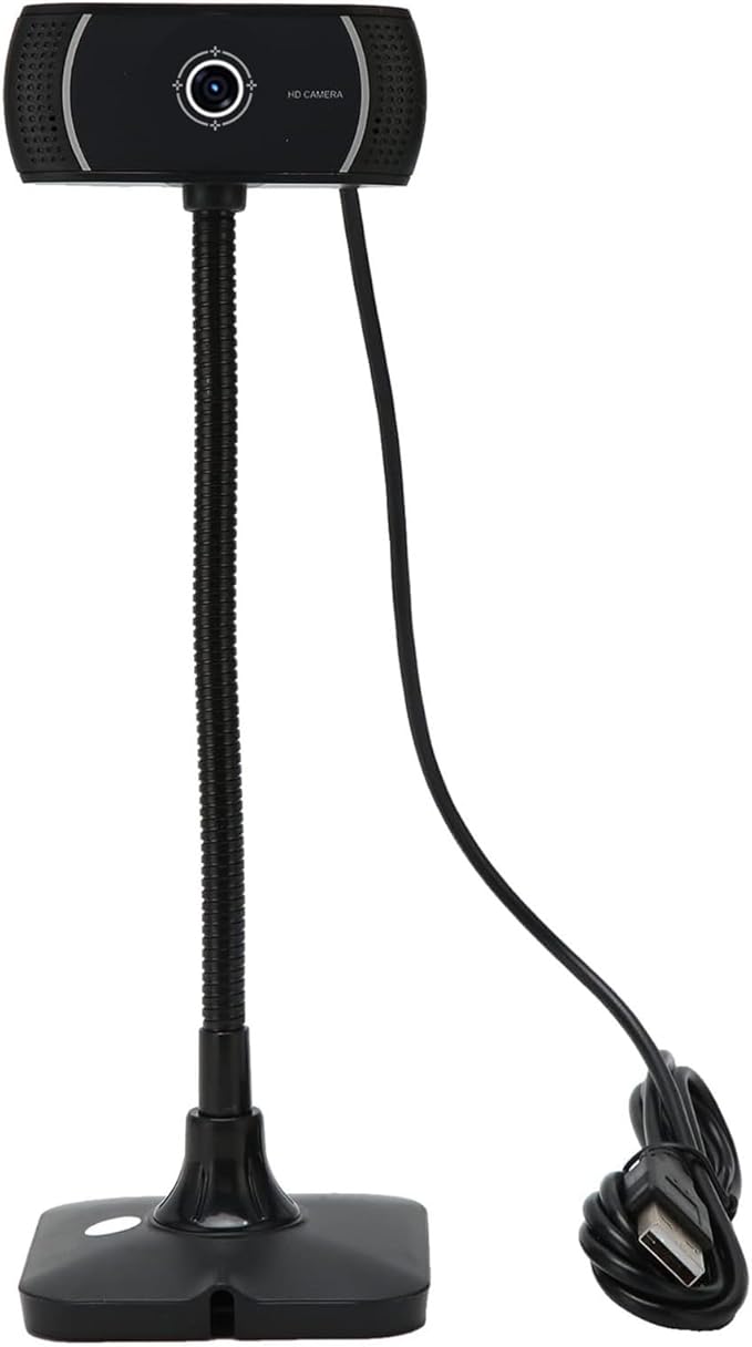 Conference Camera USB2.0 Connection 720P ResolutionNoise Cancellation 360 Degree Autofocus Streaming Webcam