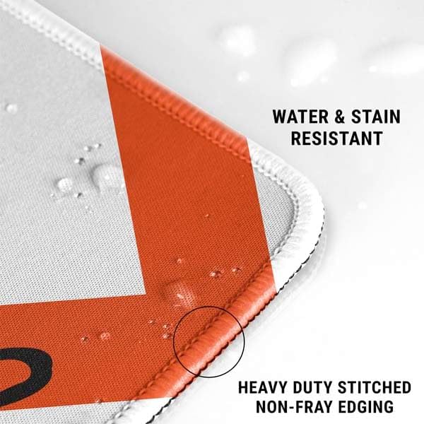 Skinit Extra Large Gaming Mouse Pad - Officially Licensed Oklahoma State University Chevron Print Design with Stitched Edges Waterproof Non-Slip Rubber Base Desk Mat for Keyboard &amp Mouse