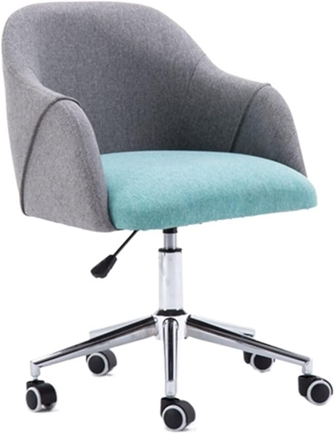 Adjustable Office Computer Chair with Armrest Office Chair Home Study Rotating Armrest Chairs Computer(Gray Green)