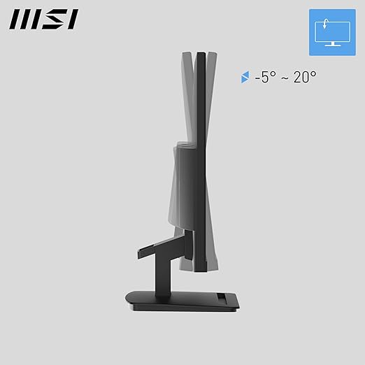 msi PRO MP243L E14 24-inch IPS 1920 x 1080 (FHD) Gaming Office Monitor 144Hz Adaptive-Synch HDR Ready HDMI VGA PortVESA Mountable Tilt 4-Side Slim Bezel1ms Black