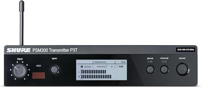 Shure P3T Wireless Transmitter for PSM300 Personal Monitoring Systems