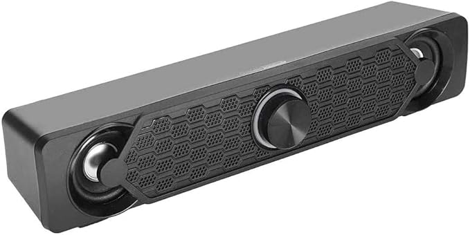 Sound bar with Built-in Subwoofer Surround Sound 3.5mm Input Jack Compatible with PC Computers Notebook Tablet Smart Phones