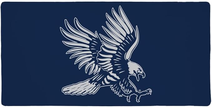 Dickinson State University Blue Hawks Primary Logo Large Gaming Mouse Pad Desk Mat with Stitched Edges Non-Slip Base for Gamer Home and Office 31.5 x 15.7