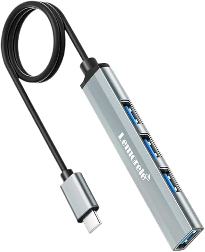 1Pcs USB C Hub USB Hub 3.0 Long Cable OTG 4 Port Type C HUB Multi Splitter Adapter Laptop Accessories(60CM)