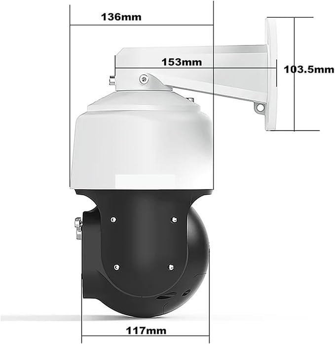8MP 4K 30fps 60X Optical Zoom Wiper POE PTZ WiFi IP Camera 1080P 60fps PTZ IP Camera(EU PlugWiFi 30fps No Card)