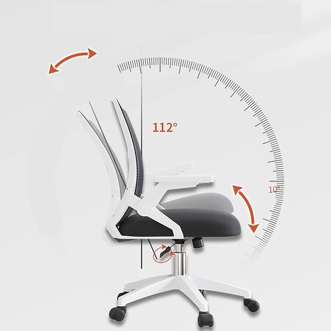 Office Dormitory Study Chair Ergonomic Swivel Chair Computer Chair Home Backrest Student Gaming Chair Office Chair (Size:Nylon feetColor:C)