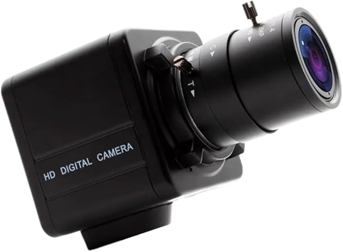 3MP Industrial Camera with 50mm 60mm 100mm 1 CS Mount Manual Iris Lens for Home Surveillance Live Streaming Webcam