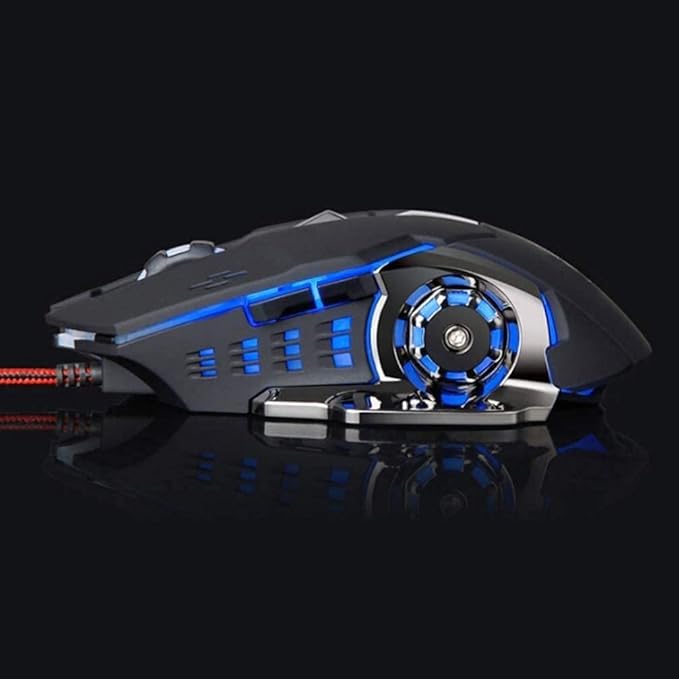 Gaming Keyboard and MouseGaming Keyboard USB Wired Backlit Gaming Keyboard Mechanical Feeling with Gaming MouseGaming Keyboard Wired Setfor WindowsMac OS Computer (Color : White)