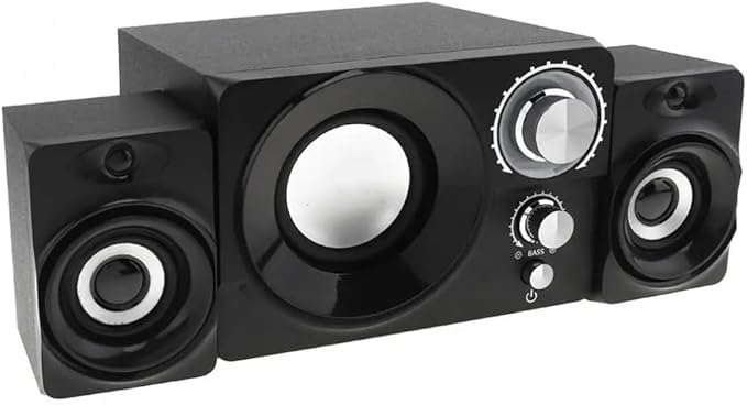 11W Subwoofer Portable Music Computer Speaker with 3.5mm Audio Plug for Desktop TV PC