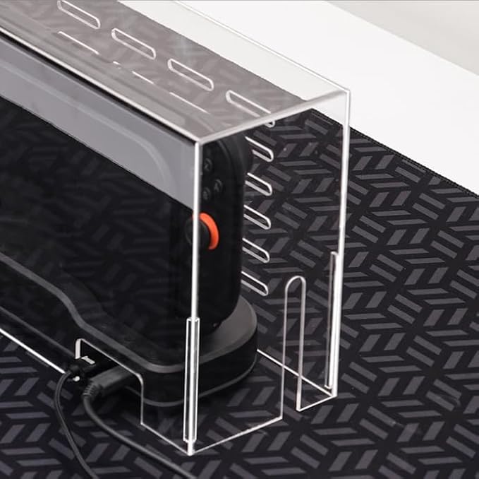 [New - 2-in-1] Cooling Base/Dust Cover for Switch 2Dual Fan Heat Dissipation Adjustable air Speed with RGB lamp USB-A 2.0 Port (Cooling Base + Dust Cover)