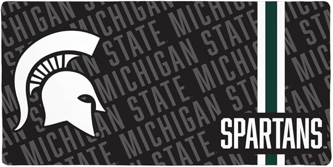 Michigan State MSU Spartans Mascot Large Gaming Mouse Pad Desk Mat with Stitched Edges Non-Slip Base for Gamer Home and Office 31.5 x 15.7
