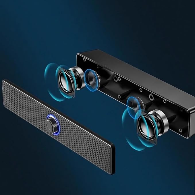 Computer Audio Desktop Home Laptop Wired Small Speaker Subwoofer