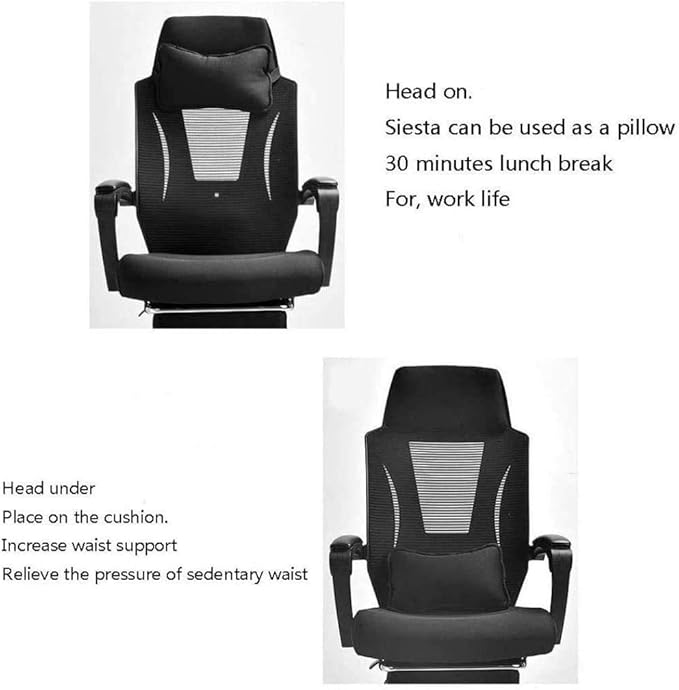 Office Chair Gaming Chair Computer Chair Home Reclining Office Chair Capacity Ergonomic Computer Mesh Recliner Executive Swivel Office Desk Chair Task Chair (Color : B)