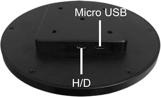 VSDISPLAY DIY Round Screen Display 4 Inch Circle LCD 720x720 with Mini H/D Input for PC MonitoringCar DashboardGaming ModsBlack