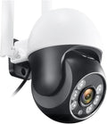 IP Camera P2P 1080P HD WiFi Color Night Vision Auto Tracking Surveillance Webcam Outdoor Security Monitor(UK PlugCamera Add 128G)