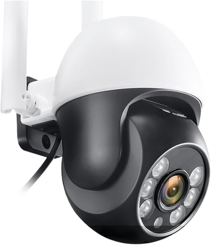 IP Camera P2P 1080P HD WiFi Color Night Vision Auto Tracking Surveillance Webcam Outdoor Security Monitor(UK PlugCamera Add 128G)