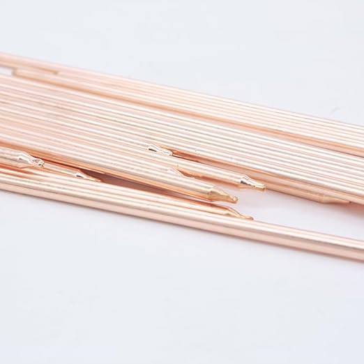 Malockos 4mm Pure Copper Tube Tubing 100/150/200/250/300/400mm for Computer Laptop Cooling Notebook Heat Pipe Round - (Specification: 4x50mm 4pcs)