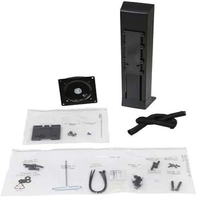 Ergotron – WorkFit Single Monitor Kit HD – for Monitors Up to 30 inches 16 to 28 lbs – Add-on for WorkFit-T WorkFit-TL WorkFit-TX and WorkFit Corner – Black