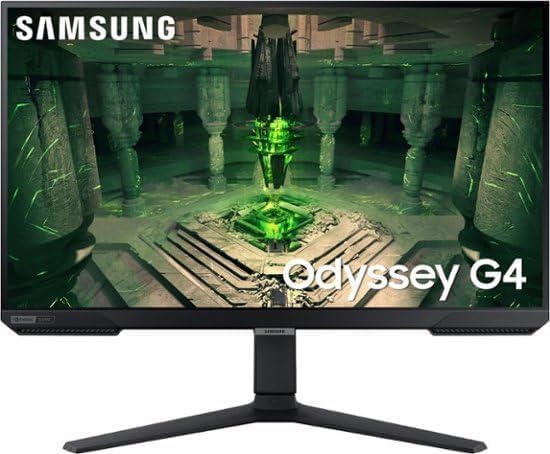 SAMSUNG 27 Odyssey G4 Series FHD Gaming Monitor 240Hz 1ms G-Sync Compatible AMD FreeSync Premium Ultrawide Game View HDR 10 IPS DisplayPort HDMI Black with MTC HDMI Cable