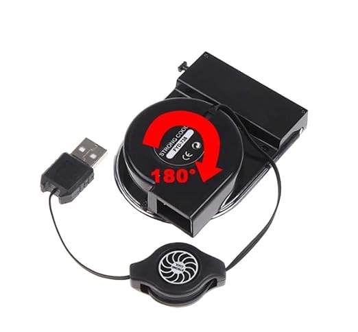 Mini USB Cooler Air Extracting Cooling Pad Fan for Laptop