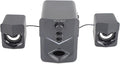 Multimedia Desktop Wired Subwoofer Speaker for Home Computer - Wide Compatibility Bass Enjoyment 2.1 Stereo Knob Adjustment
