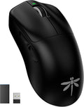 VGN Dragonfly F1 Pro Max Wireless Gaming Mouse 130h Playtime Long Endurance 55g Lightweight PAW3395 26K DPI Flagship Sensor 4000Hz Polling Rate Supported Low Latency Esports Peripherals Black