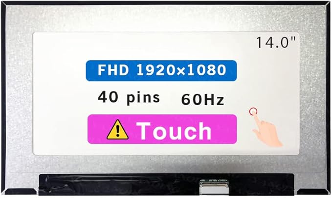 Screen Replacement for HP Elitebook 640 G9 14.0 FHD 1920 * 1080 40 pin LCD Touch Screen Display Panel
