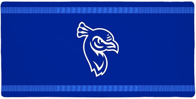 Saint Peters University Peacocks Primary Logo Stripes Large Gaming Mouse Pad Desk Mat with Stitched Edges Non-Slip Base for Gamer Home and Office 31.5 x 15.7