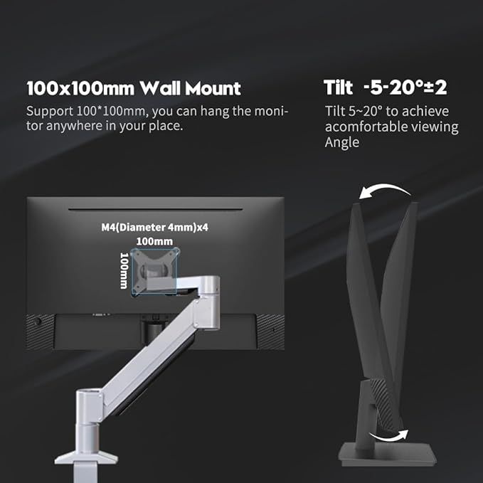 Viewedge Gaming Monitor 27 inch 240Hz 1ms FHD (1920x1080p) Computer Monitor 110% sRGB HDR10 HDMI x 2 &amp DP x 2 Port Built-in Speakers Support Freesync and Wall Mount