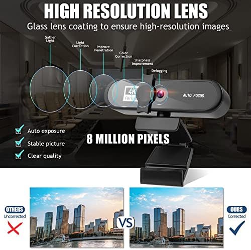 Web Camera Webcam 2K 25601440 Full HD with Microphone Auto Focus Web Camera Meeting for Laptop Desktop PC Computer Mini Cam Accessories for Gaming Video Calling Recording