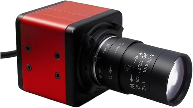 Mini Industrial Camera 3 4 5 8MP Security Surveillance Metal Housing POE IP Camera with 6 60mm 5 50mm Manual Zoom CS Lens