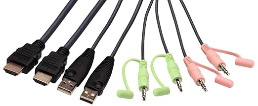 ATEN CS22H HDMI KVM Switch - 1 Monitors 2 Computers - 2-Port HDMI with Remote Selector – 4K DCI 4096x2160-60Hz 2560x1440-144Hz USB 2.0 USB Hub Plug &amp Play Compatible with Windows/Mac/Linux