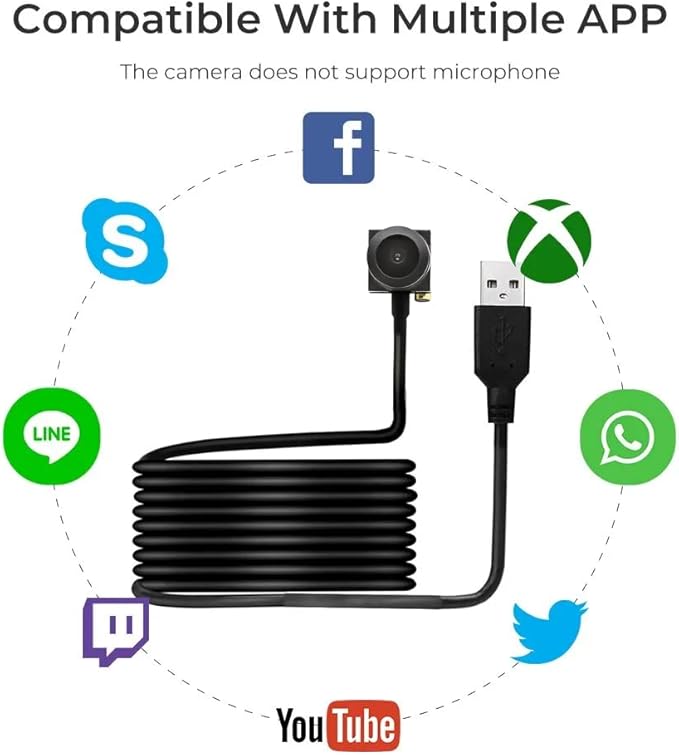 PEGATISAN 2MP Webcams Web Cam 120°Wide-Angle Mini USB Camera for Zoom/Skype/Teams Conferencing/Calling/Gaming Laptop