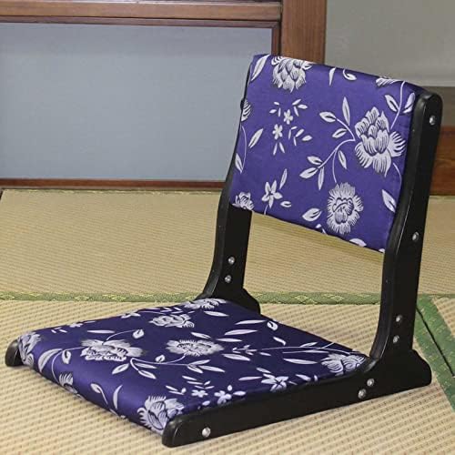 BTZHY Floor Chair Japanese Floor Chair Portable Folding Meditation Floor Chair Legless Lazy Chair Made of Solid Wood with Tatami Floor Chair with Backrest for Meditation