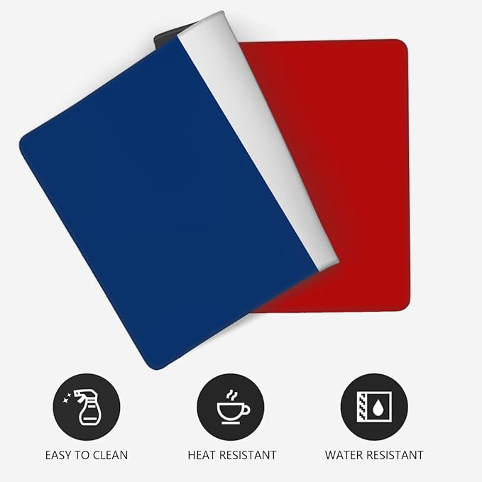 French Flag Large Mouse Pad Gaming Mousepad Desk Mat for Desktop Computer Keyboard Waterproof Mouse Mat Desk Pad with Non-Slip Base for Game School Office Home 35.4 x 15.7