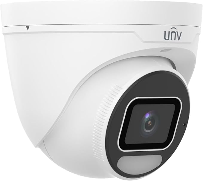 IPC3638SE-ADF28K-WP-I1 8MP WDR OwlView Plus Eyeball Network Camera 1/1.2 CMOS Sensor 2.8mm Fixed Warm Light 30m Support SD Card Built-in Mic PoE Audio Alarm IK10 IP67