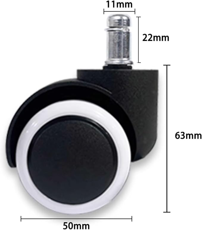 2-inch Brake self-Locking Wheel Swivel Chair Accessories Universal Wheel Study Chair Gaming Chair boss Chair 5-Piece Set